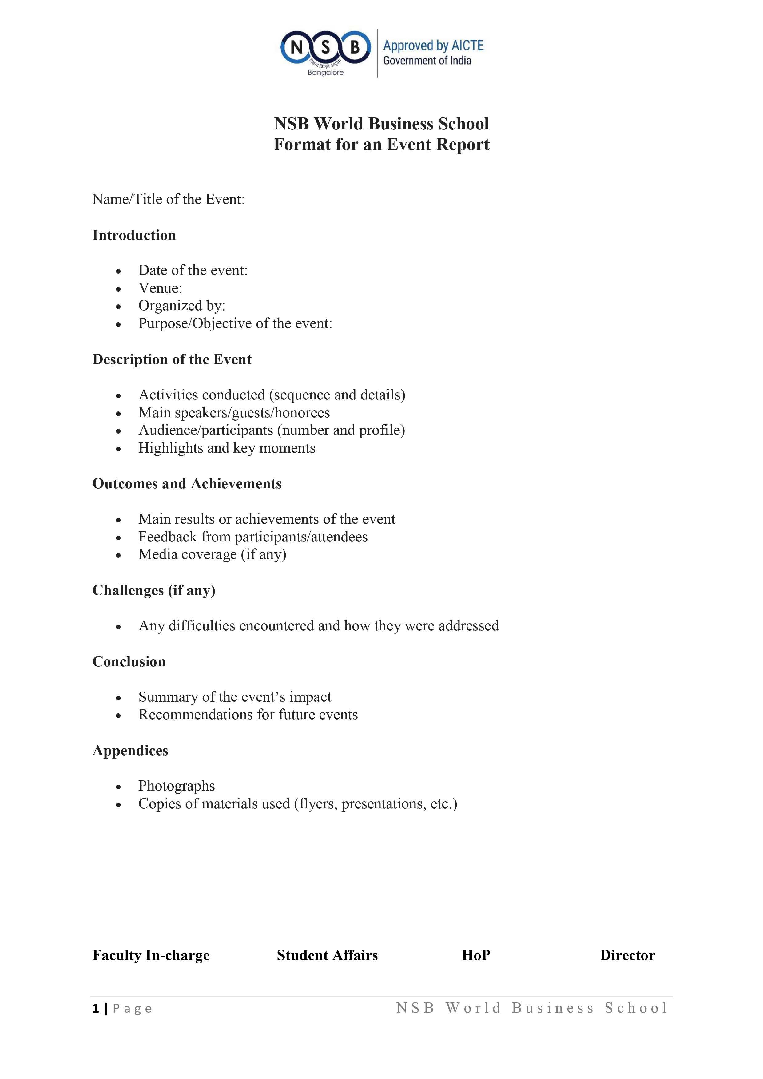 Event/Activity Report Form