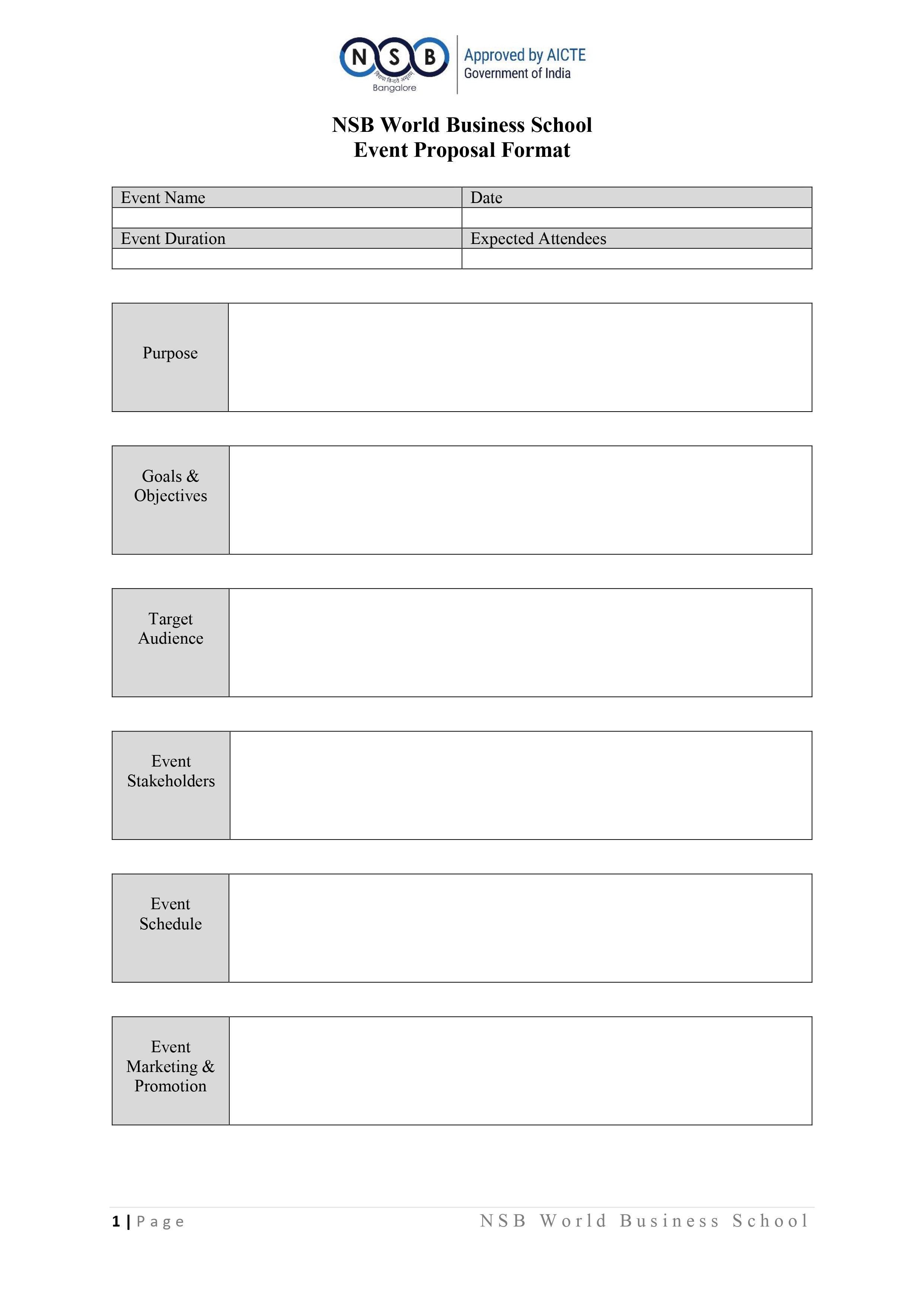 Student Event/Activity Proposal Form
